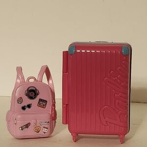 Barbie Pink Travel Set with Backpack and Suitcase